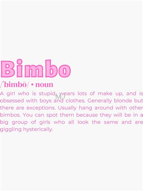 urban dictionary bimbo